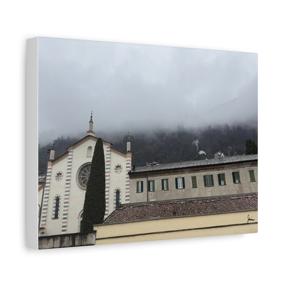 Como Church in the Clouds Canvas
