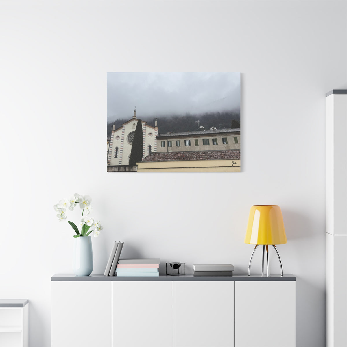 Como Church in the Clouds Canvas