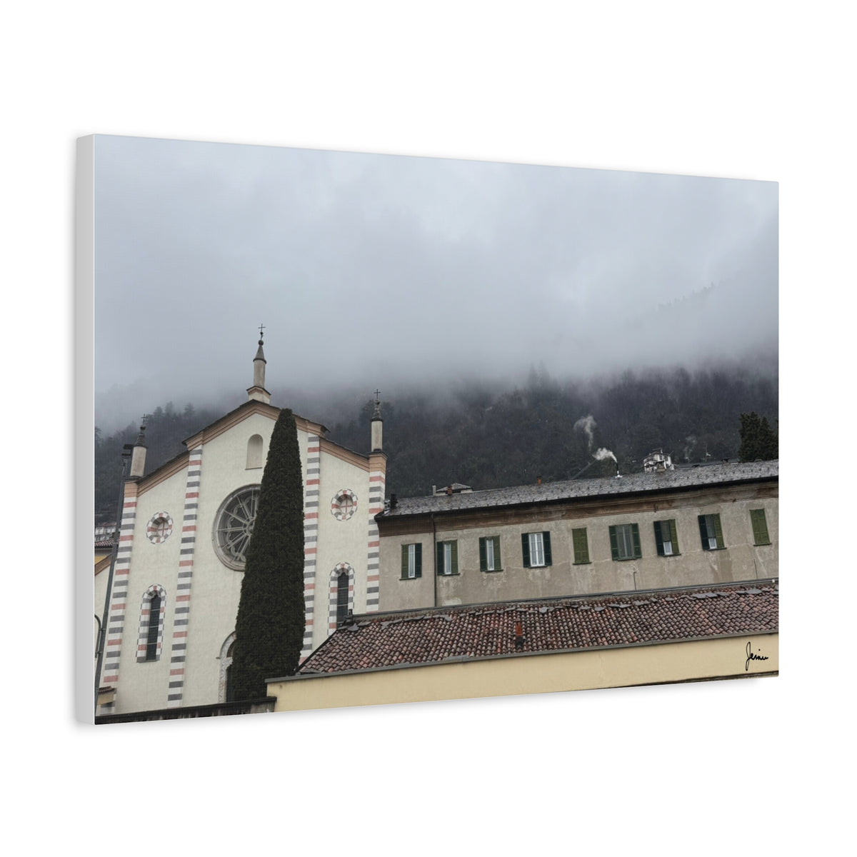 Como Church in the Clouds Canvas