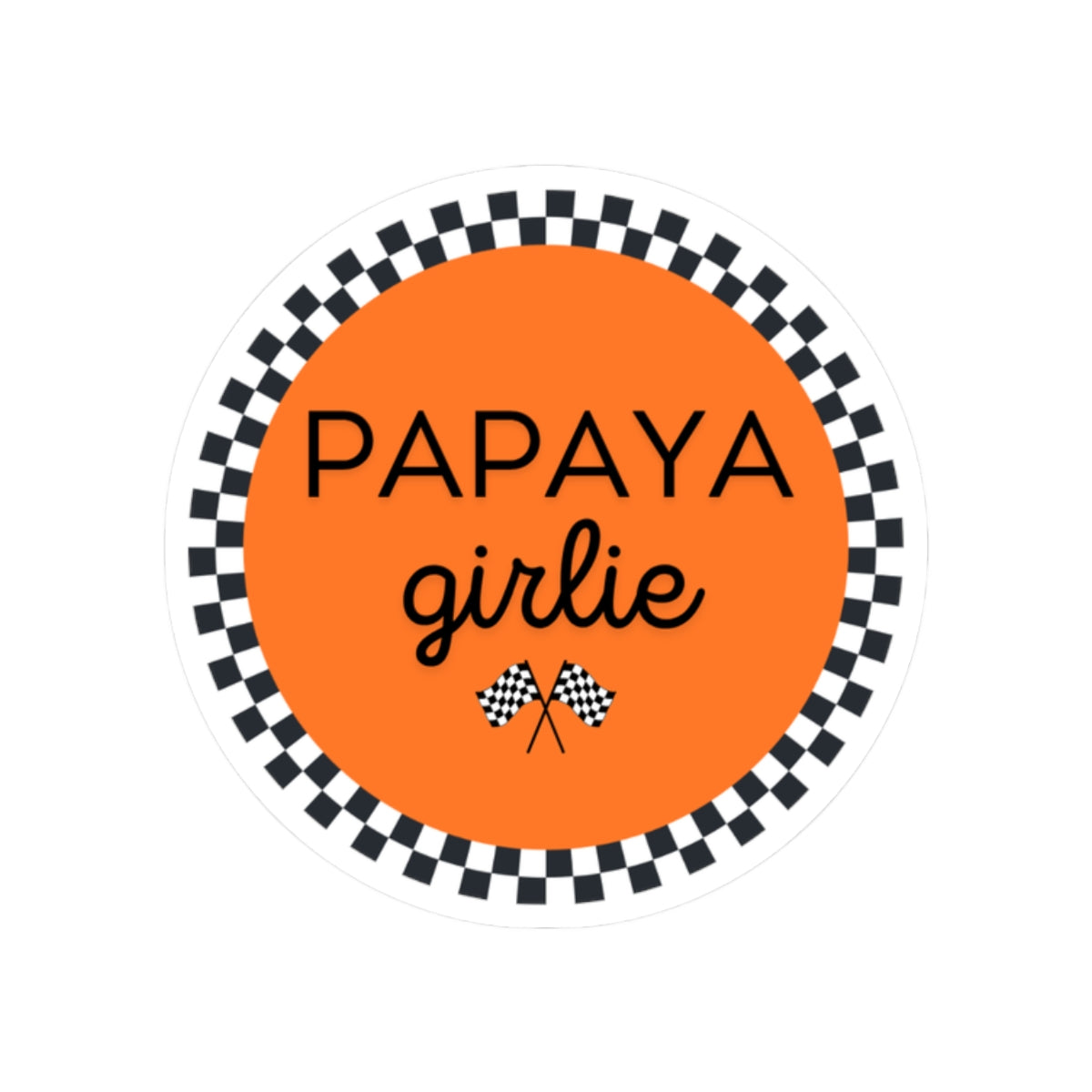 Papaya Girlie Sticker