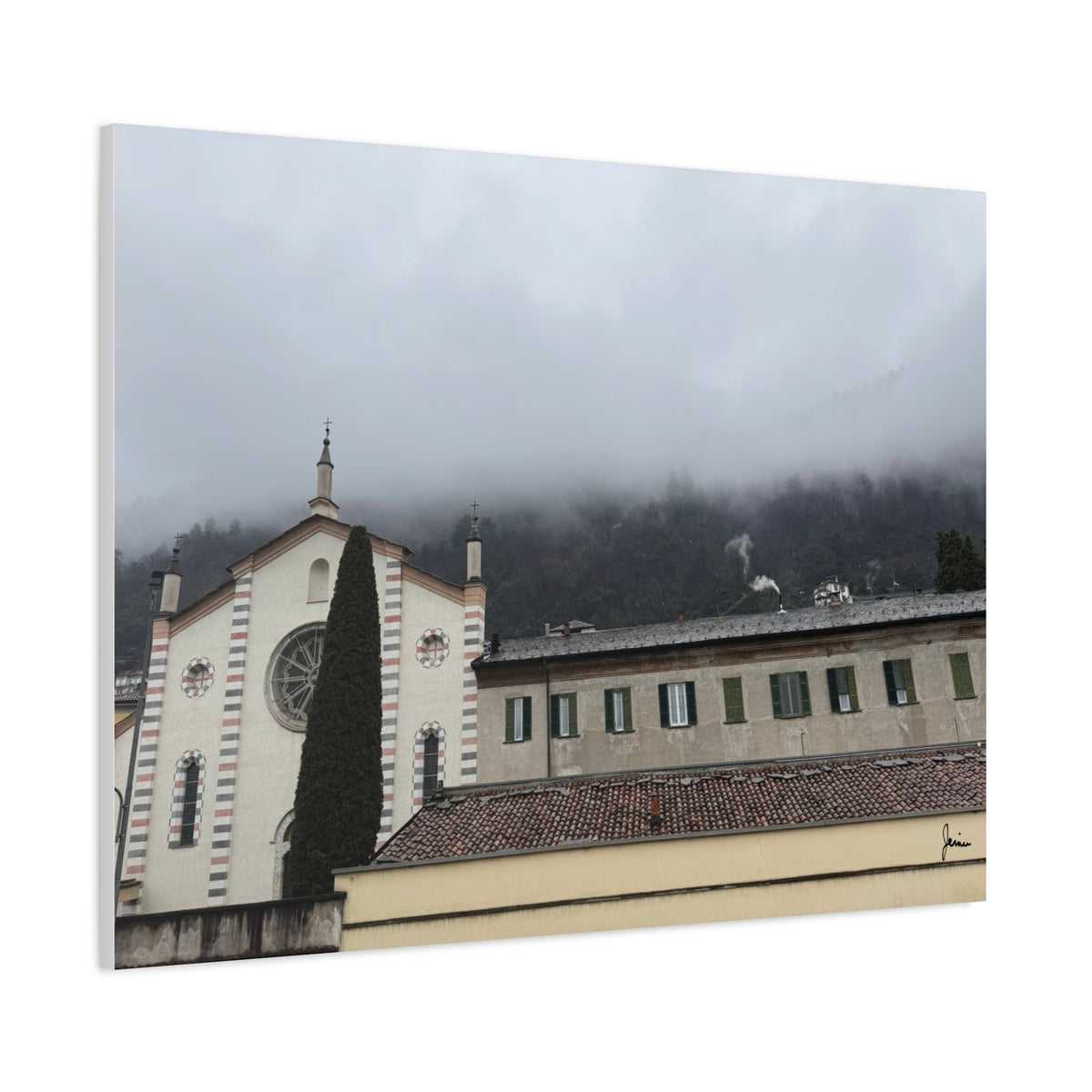Como Church in the Clouds Canvas